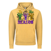 Vintage Mustard Tis the season crawfish Mardi Gras Vintage Hoodie - FaDigitalArtStudio