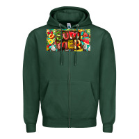 Sports Green summer with fruits license plate Zipper Hoodie - BarkalooDesign