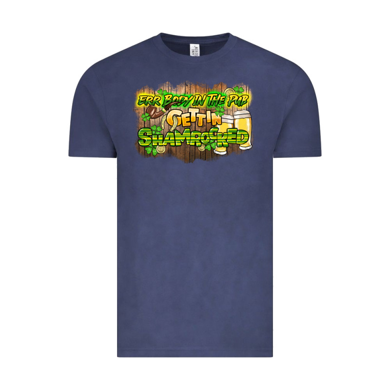 Err Body In The Pub Gettin Shamrocked Vintage Tee by HowdyJamesFarm | Teevron