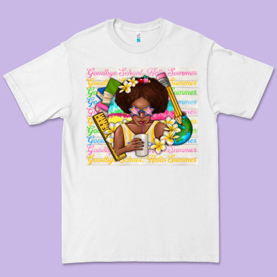 Goodbye School Hello Summer Premium Tee Designed By Tumblerdesignbyshophia