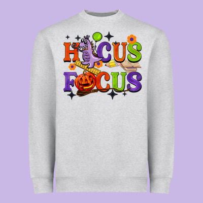 Hocus Focus Halloween Teacher Heavyweight Sweatshirt Designed By Barkaloodesign
