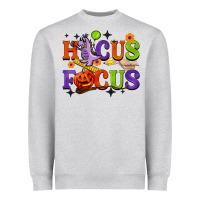 Heather Grey hocus focus halloween teacher Heavyweight Sweatshirt - BarkalooDesign