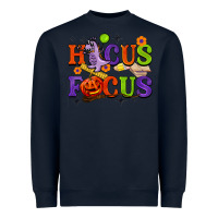Navy hocus focus halloween teacher Heavyweight Sweatshirt - BarkalooDesign