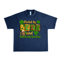 Navy St. Patrick's Fueled by beer and shenanigangs Urban Heavy Tee - OliviaCreatesArt