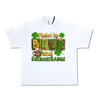 White St. Patrick's Fueled by beer and shenanigangs Urban Heavy Tee - OliviaCreatesArt