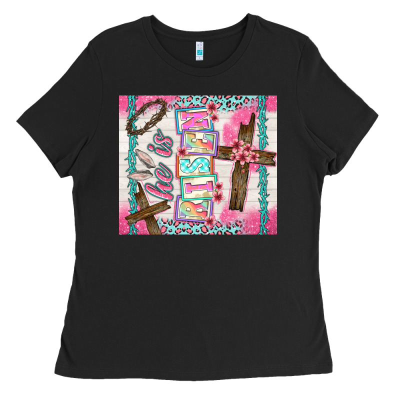 He Is Risen Ladies Tee by TumblerDesignByShophia | Teevron