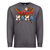Charcoal Heather ballpark mama Premium Sweatshirt - AdoDesignShop