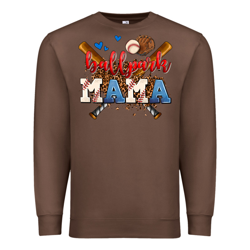 Ballpark Mama Premium Sweatshirt by AdoDesignShop | Teevron