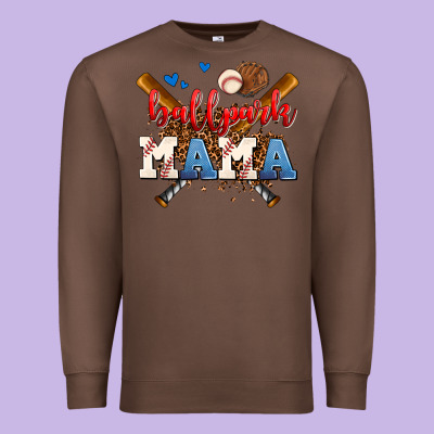 Ballpark Mama Premium Sweatshirt Designed By Adodesignshop