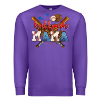 Purple ballpark mama Premium Sweatshirt - AdoDesignShop