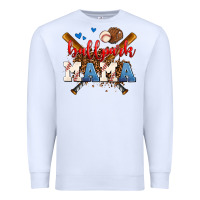 White ballpark mama Premium Sweatshirt - AdoDesignShop