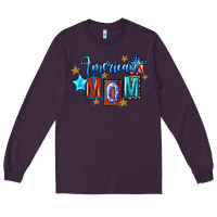 Plum American mom 4th of july Long Sleeve Tee - FaDigitalArtStudio