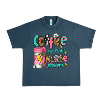 Midnight Navy coffee gives me nurse powers Urban Heavy Tee - Jasminsmagicworld