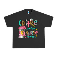 Pigment Black coffee gives me nurse powers Urban Heavy Tee - Jasminsmagicworld