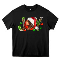 Black Joy with woman Heavy Core Tee - NancyCooperArtShop