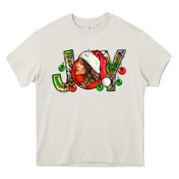 Cream Joy with woman Heavy Core Tee - NancyCooperArtShop