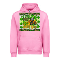 Fuchsia Pink a little dirt never hurt st patrick s bulldozer Urban Hoodie - JahusDesignShop