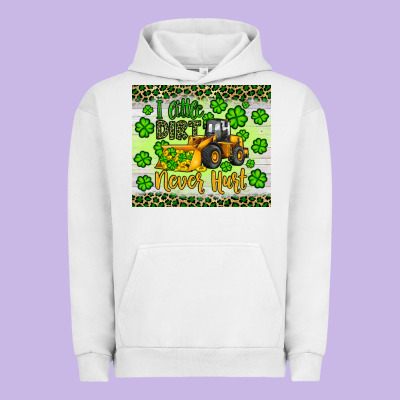 A Little Dirt Never Hurt St Patrick S Bulldozer Urban Hoodie Designed By Jahusdesignshop