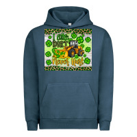 Pigment Midnight Navy a little dirt never hurt st patrick s bulldozer Urban Hoodie - JahusDesignShop