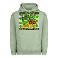 Pigment Oil Green a little dirt never hurt st patrick s bulldozer Urban Hoodie - JahusDesignShop