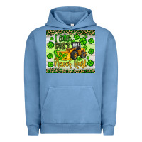 Pigment Pebble Blue a little dirt never hurt st patrick s bulldozer Urban Hoodie - JahusDesignShop