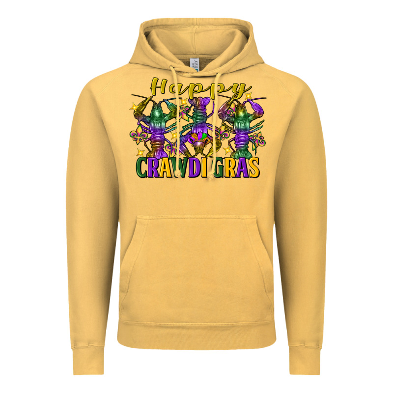 Happy Crawdi Gras Mardi Gras Crawfish Vintage Hoodie by FaDigitalArtStudio | Teevron