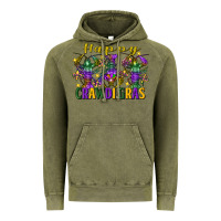 Vintage Olive Happy crawdi Gras Mardi Gras crawfish Vintage Hoodie - FaDigitalArtStudio