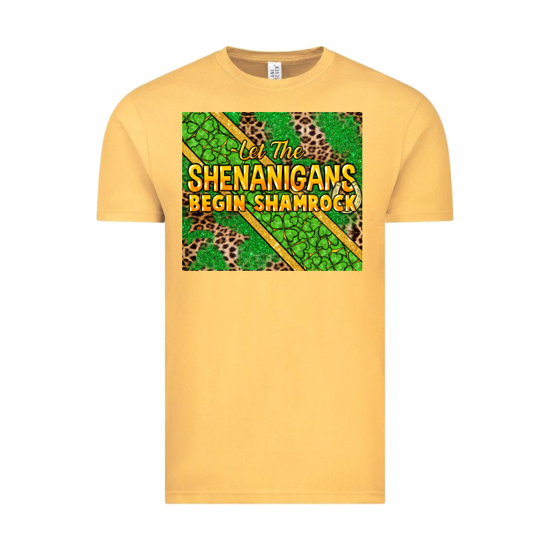 Let The Shenanigans Begin Shamrock Tumbler Vintage Tee by HowdyJamesFarm | Teevron
