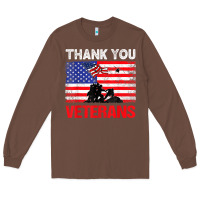 Chestnut thank you veterans service patriot veteran day american flag t shirt Long Sleeve Tee - maiPhamDesign