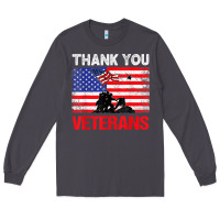 Smoke thank you veterans service patriot veteran day american flag t shirt Long Sleeve Tee - maiPhamDesign