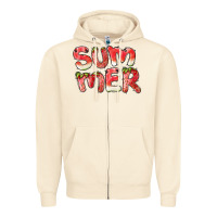 Sandshell summer watermelon and strawberry Zipper Hoodie - BarkalooDesign
