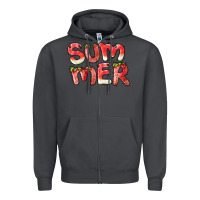 Smoke summer watermelon and strawberry Zipper Hoodie - BarkalooDesign