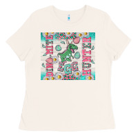 Bone dino mite egg hunter Ladies Tee - TumblerDesignByShophia