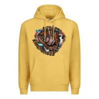 Antique Gold Autism Awareness Baseball Premium Hoodie - CowhideDigitalArt