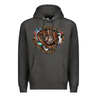 Charcoal Heather Autism Awareness Baseball Premium Hoodie - CowhideDigitalArt