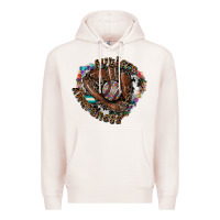 Pale Pink Autism Awareness Baseball Premium Hoodie - CowhideDigitalArt