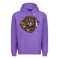 Purple Autism Awareness Baseball Premium Hoodie - CowhideDigitalArt