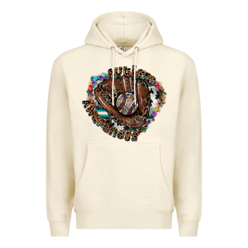 Autism Awareness Baseball Premium Hoodie by CowhideDigitalArt | Teevron