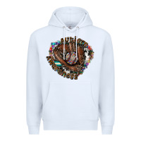 White Autism Awareness Baseball Premium Hoodie - CowhideDigitalArt