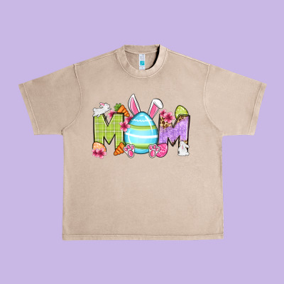 Easter Mom Urban Heavy Tee Designed By Oliviacreatesart