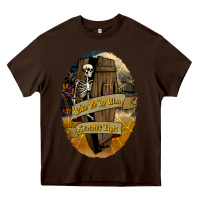 Chocolate Brown Wake Me Up When Summer Ends Heavy Core Tee - texasbilliewilder