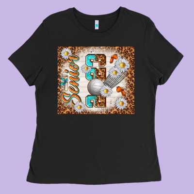Senior 2023 Volleyball Ladies Tee Designed By Tumblerdesignbyshophia