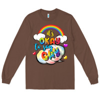 Chestnut its okay to say gay pride Long Sleeve Tee - FaDigitalArtStudio