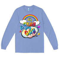 Colony Blue its okay to say gay pride Long Sleeve Tee - FaDigitalArtStudio