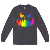 Smoke halloween gay lesbians pride pumpkin lgbt pride Long Sleeve Tee - maiPhamDesign