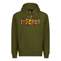 Army Green spanish teacher Premium Hoodie - RanaPortraitStore