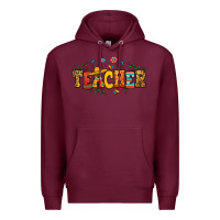 Burgundy spanish teacher Premium Hoodie - RanaPortraitStore