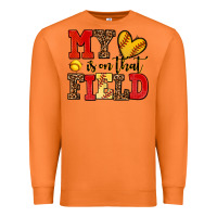 Carrot my heart is on that field softball Premium Sweatshirt - AdoDesignShop