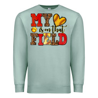Seafoam my heart is on that field softball Premium Sweatshirt - AdoDesignShop