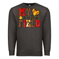 Smoke my heart is on that field softball Premium Sweatshirt - AdoDesignShop